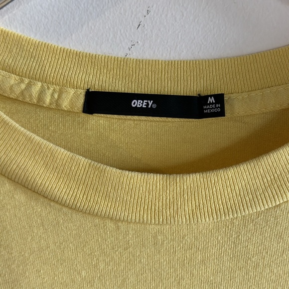 Obey Yellow T Shirt - Picture 3 of 5